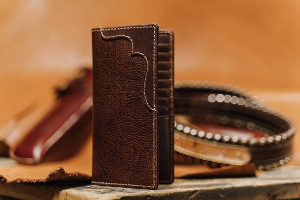 HoJ Co. COLT Long Bifold Wallet | Rodeo Wallet | Full Grain Cowhide Leather | Long Bifold Mens Wallet | Western Wallet
