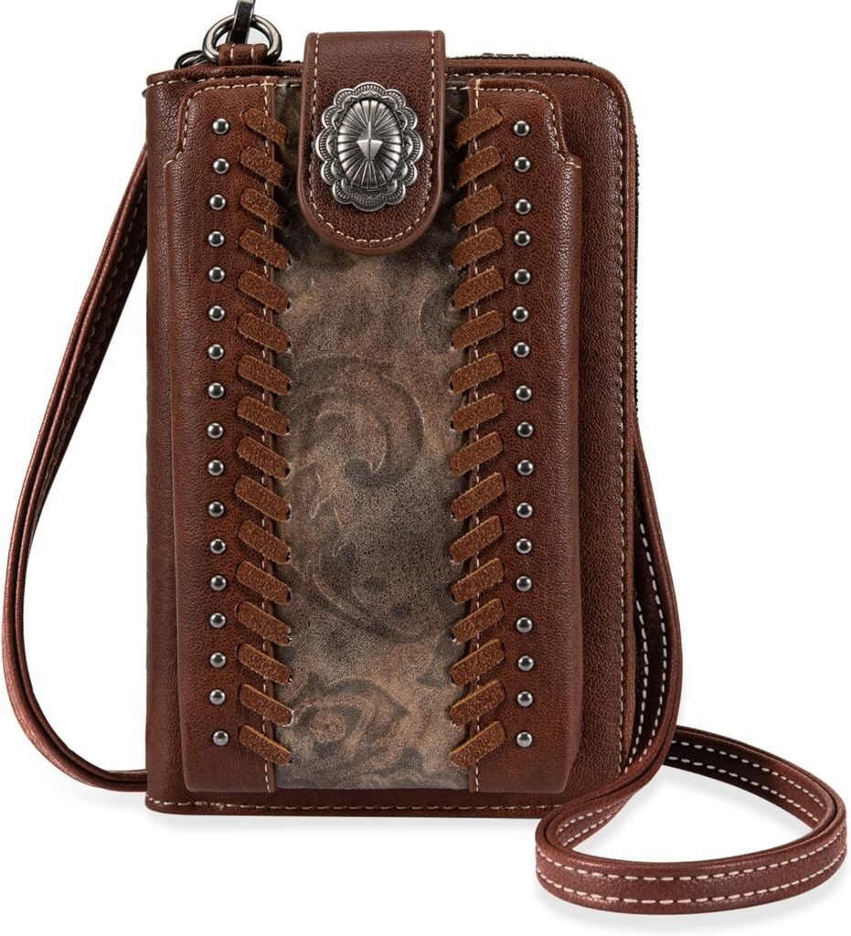 Montana West Western Small Crossbody Cell Phone Purses for Women CellPhone Wallet Bag