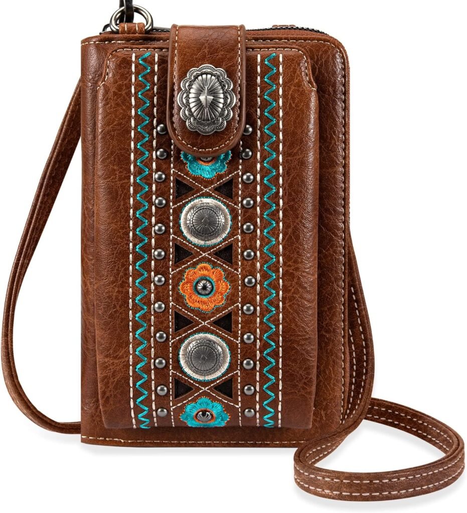 Montana West Small Crossbody Cell Phone Purses for Women Western CellPhone Wallet Bags with Coin Pocket