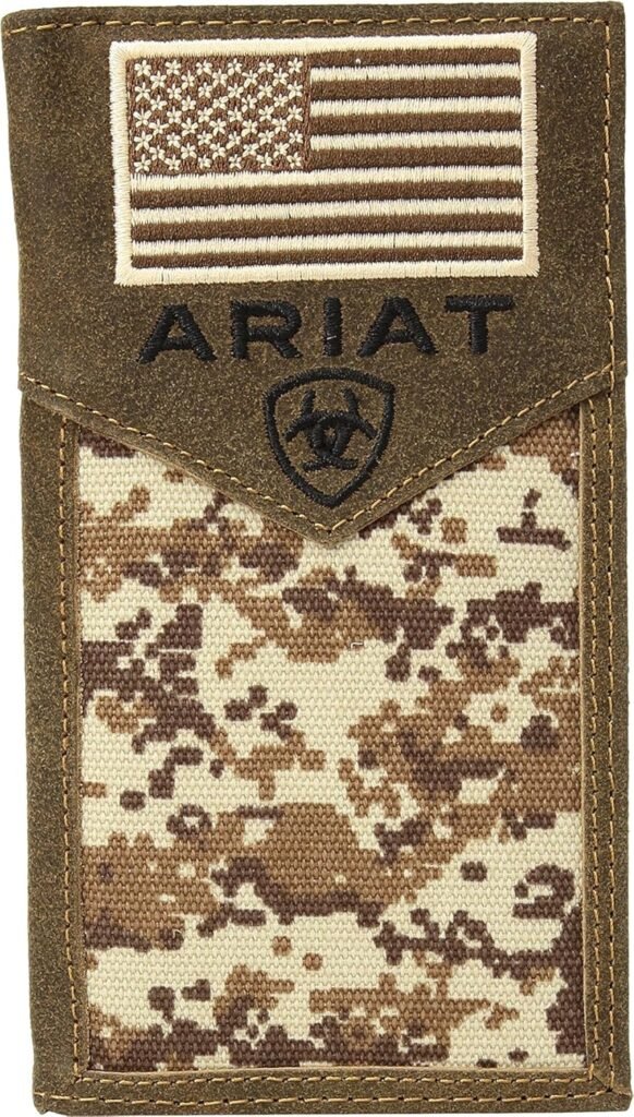 Ariat Unisex-Adults Patriot Digital Camo Rodeo Wallet, Brown