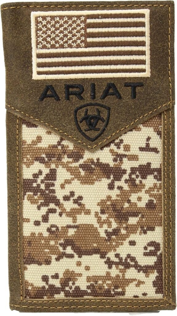 Ariat Unisex-Adults Patriot Digital Camo Rodeo Wallet, Brown